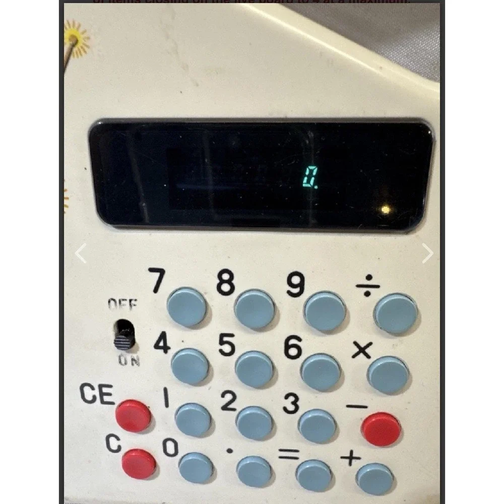 1975 Mickey Mouse‎ Math Calculator Vintage Omron